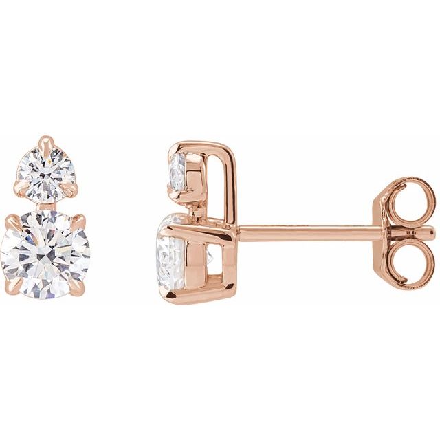 Round 1 CTW Lab-Grown Diamond Earrings