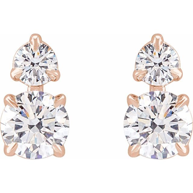Round 1 CTW Lab-Grown Diamond Earrings