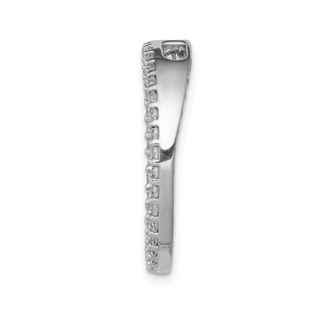 Lab Grown Diamond VS/SI GH, Circle Pendant in 14k White Gold