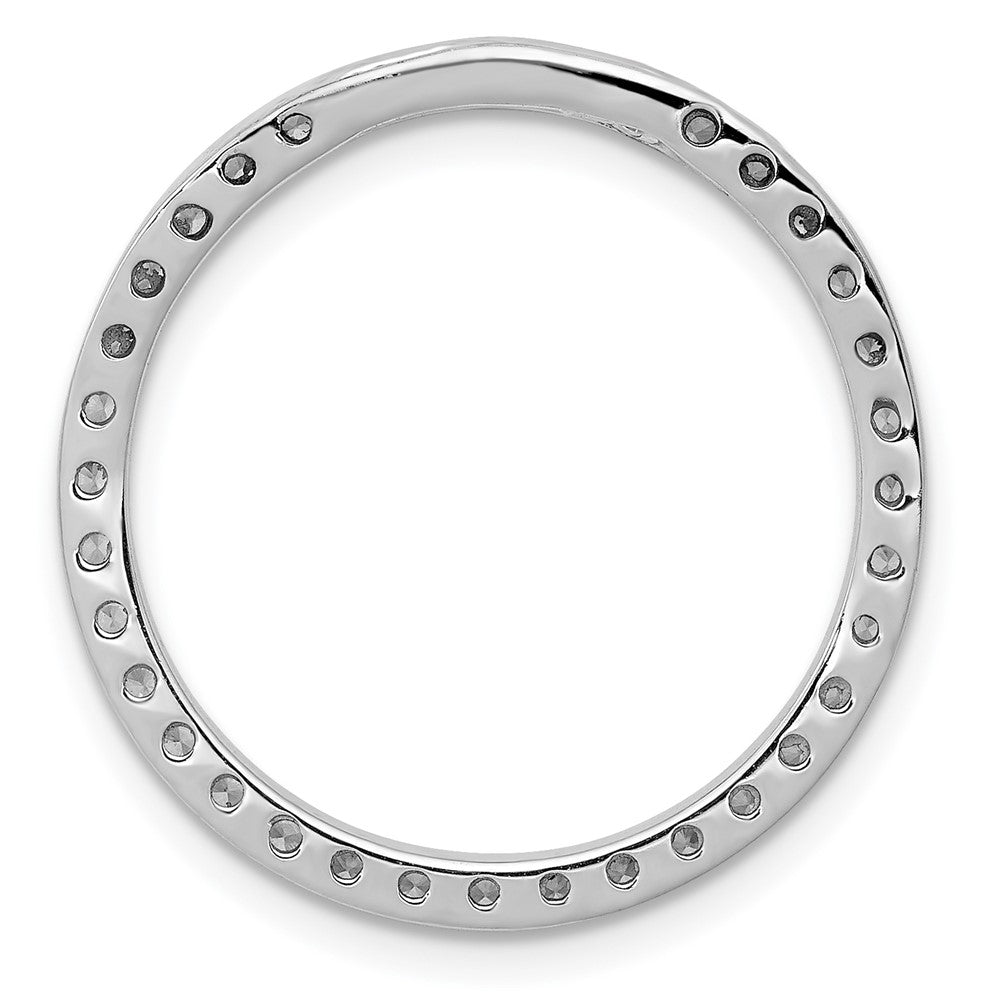 Lab Grown Diamond VS/SI GH, Circle Pendant in 14k White Gold