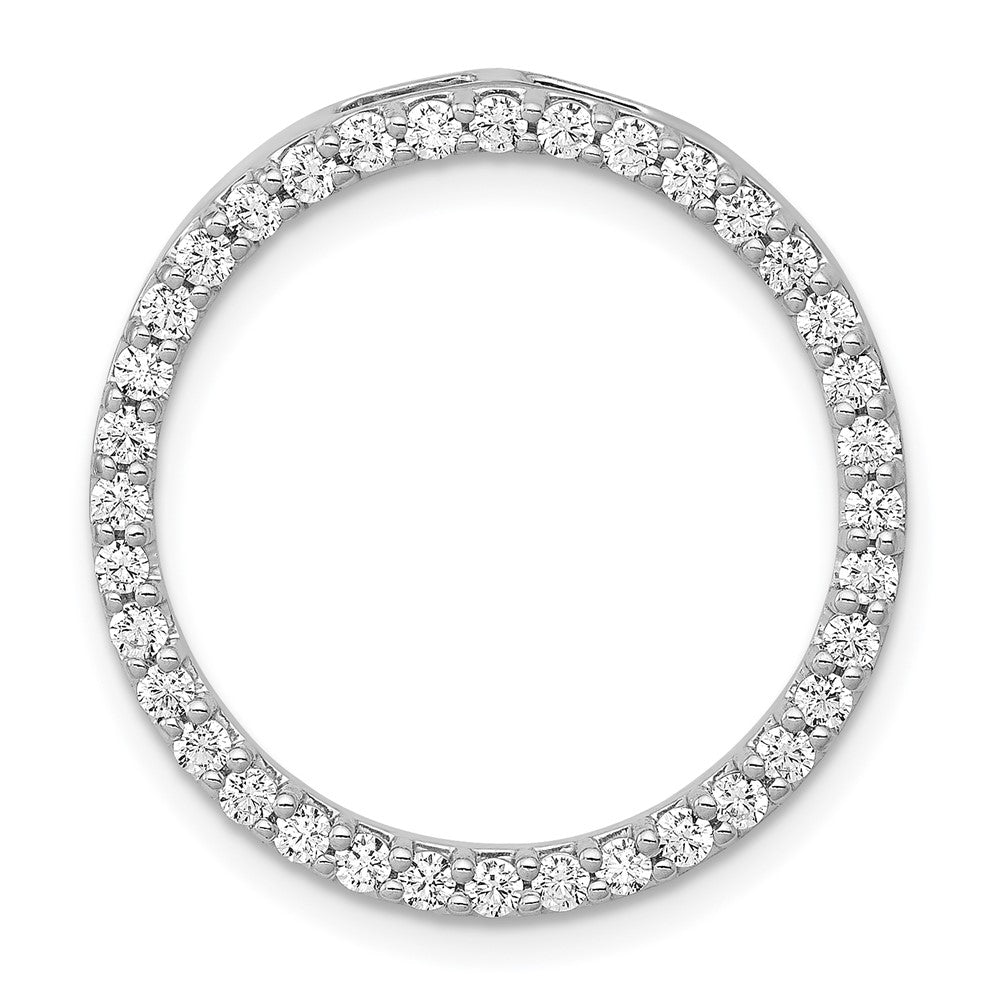 Lab Grown Diamond VS/SI GH, Circle Pendant in 14k White Gold
