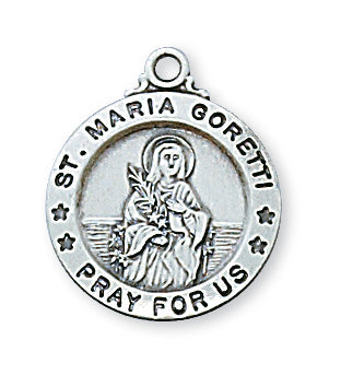 Sterling Silver St. Maria Goretti Pendant