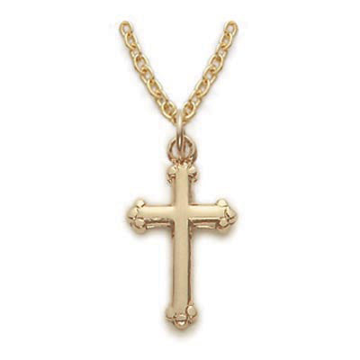 Gold over Sterling Silver Cross