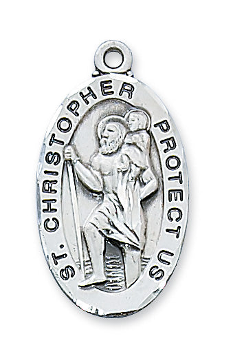 Sterling Silver St. Christopher Pendant