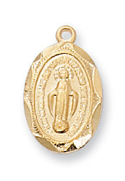Gold over Sterling Miraculous Pendant