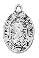 Sterling Our Lady of Guadalupe Pendant