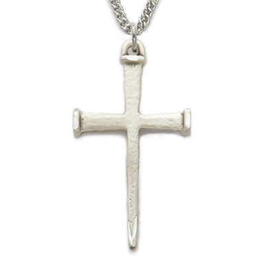 Sterling Silver Nail Cross Boxed