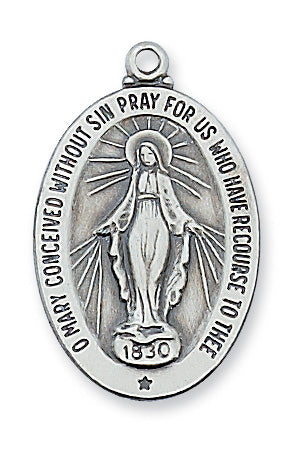 Sterling Silver Miraculous Pendant