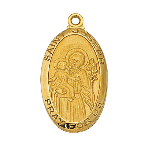 Gold over Sterling St. Joseph Pendant