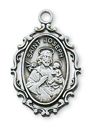 Sterling Silver St. Joseph Pendant