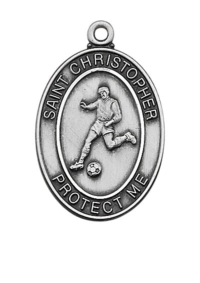 Sterling Silver Boys Soccer Pendant